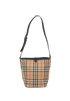 Medium Ashby Bucket Bag, &pound;390, Handbags, Beige, Canvas, Front view